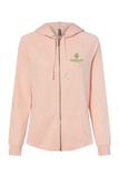 Independent Trading Co. Women's California Wave Wash Full-Zip Hooded Sweatshirt