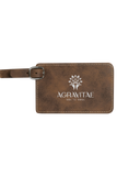 4 1/4" x 2 3/4" Laserable Leatherette Luggage Tag