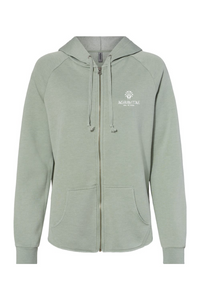 Independent Trading Co. Women's California Wave Wash Full-Zip Hooded Sweatshirt