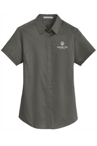 Port Authority Ladies Short Sleeve SuperPro Twill Shirt